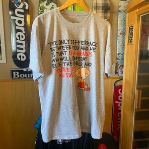 Family guy stewie shirt Genius difference idiot